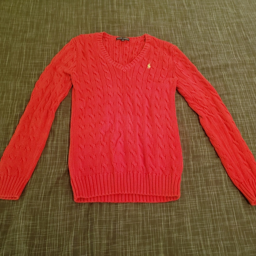 Red Ralph Lauren sweater